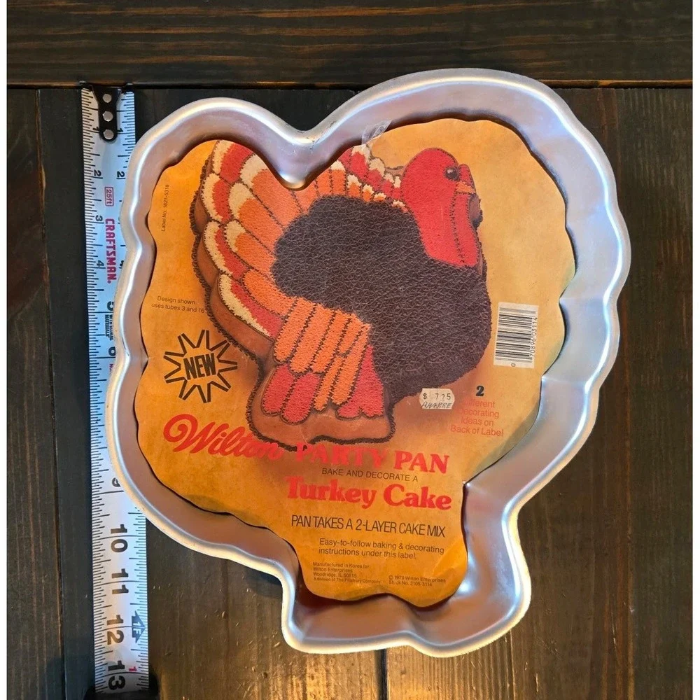 Vintage 1979 Wilton Turkey Cake Pan Thanksgiving‎ Autumn Party Pan 2105-3114